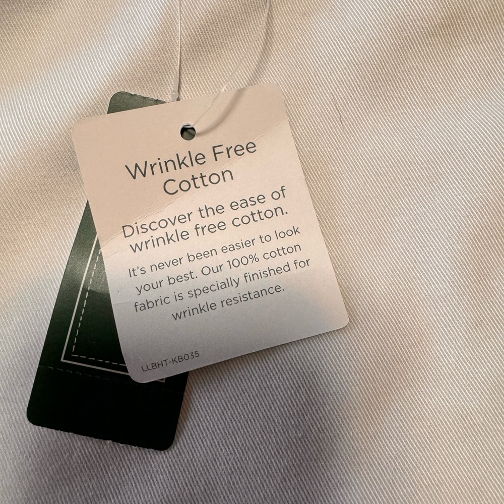 L.L. Bean White Classic Fit Trousers - Picture 3 of 6